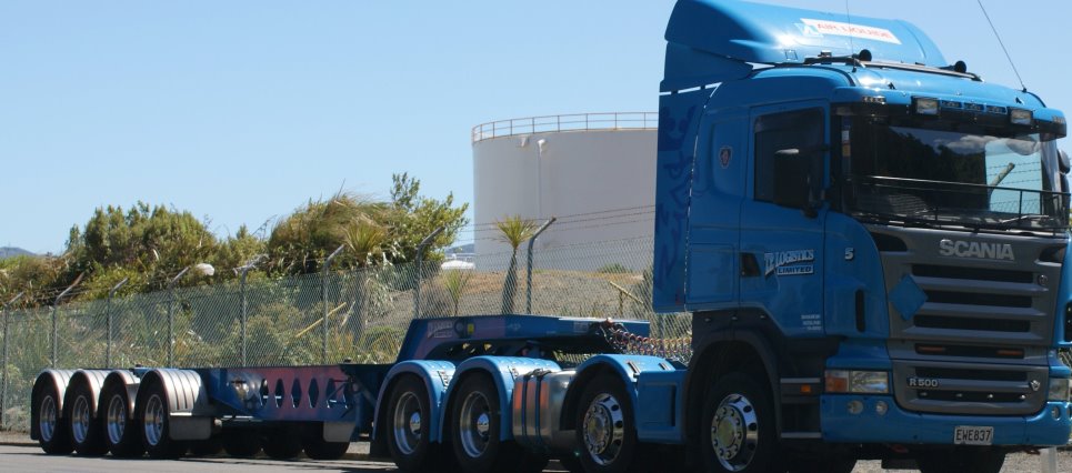 blue truck