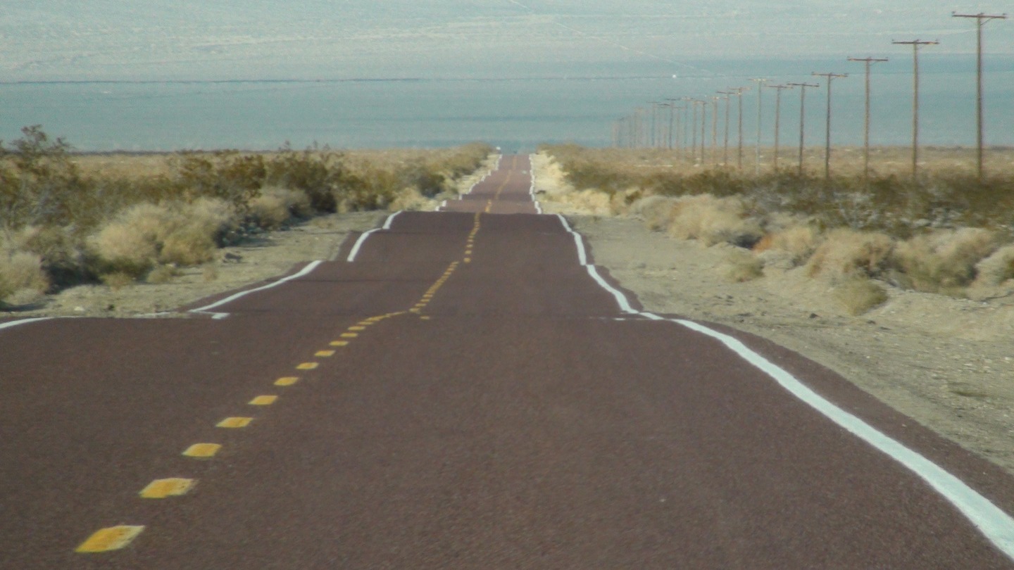 a long empty road